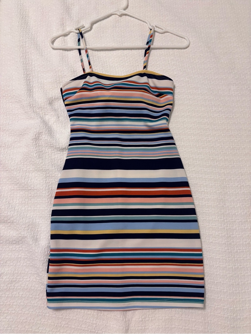 Striped Multi-Color Spaghetti Strap Dress